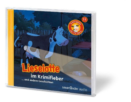 Buchcover und Innenansicht für das Buch: Lieselotte im Krimifieber