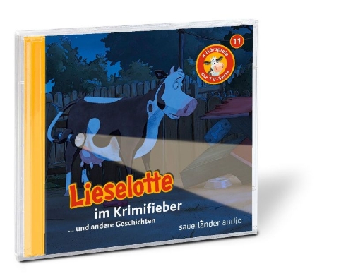 Buchcover und Innenansicht für das Buch: Lieselotte im Krimifieber