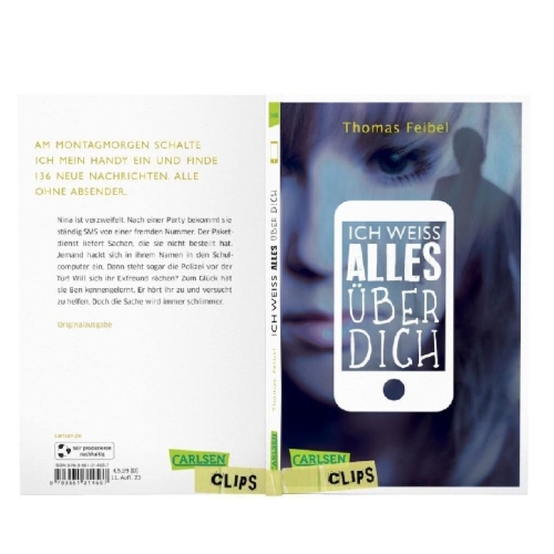 Buchcover und Innenansicht für das Buch: Ich weiß alles über dich