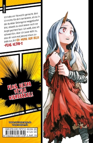 Buchcover und Innenansicht für das Buch: Boku no Hero Academia