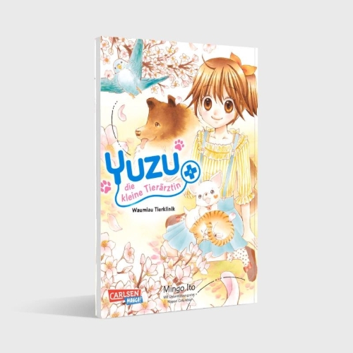 Buchcover und Innenansicht für das Buch: Yuzu no Dobutsu Karte