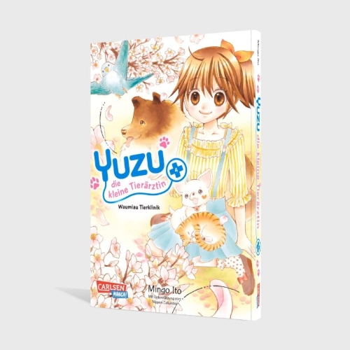 Buchcover und Innenansicht für das Buch: Yuzu no Dobutsu Karte