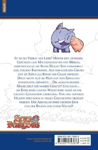 Buchcover und Innenansicht für das Buch: Nanatsu no Taizai