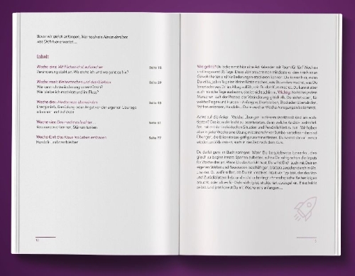 Buchcover und Innenansicht für das Buch: Anfangen. Dranbleiben. Wachsen