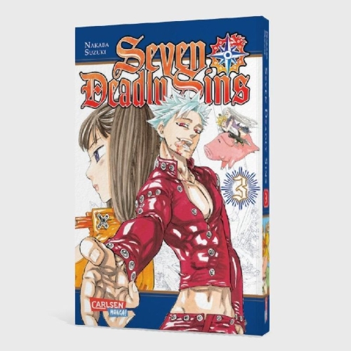Buchcover und Innenansicht für das Buch: Nanatsu no Taizai