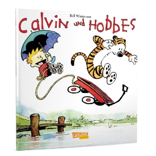 Buchcover und Innenansicht für das Buch: Calvin & Hobbes 01 - Calvin und Hobbes