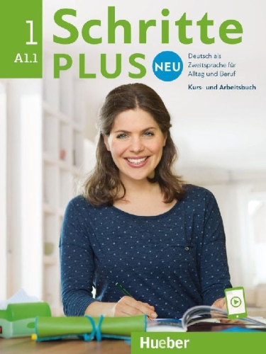 Buchcover und Innenansicht für das Buch: Schritte plus Neu 1. Kursbuch und Arbeitsbuch mit Audios online