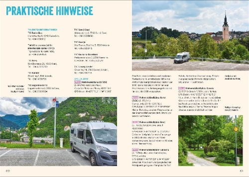 Buchcover und Innenansicht für das Buch: Slowenien mit dem Wohnmobil