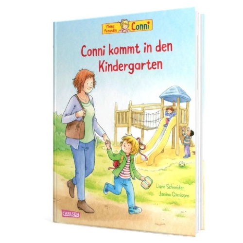 Buchcover und Innenansicht für das Buch: Conni-Bilderbücher: Conni kommt in den Kindergarten (Neuausgabe)