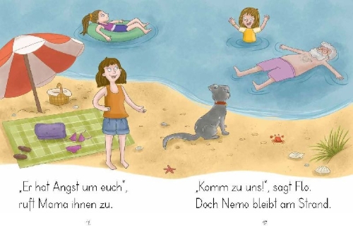 Buchcover und Innenansicht für das Buch: LESEZUG/1. Klasse: Nemo mag nicht schwimmen