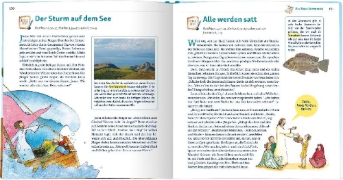 Buchcover und Innenansicht für das Buch: Wissensbibel für Kinder