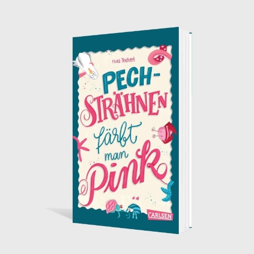 Buchcover und Innenansicht für das Buch: Pechsträhnen färbt man pink