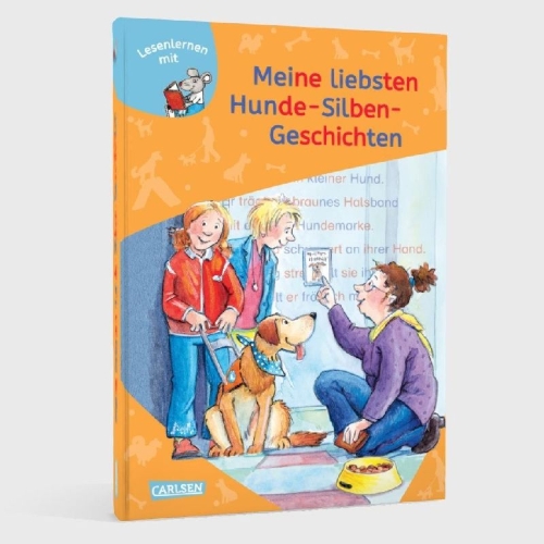 Buchcover und Innenansicht für das Buch: LESEMAUS zum Lesenlernen Sammelbände: Meine liebsten Hunde-Silben-Geschichten