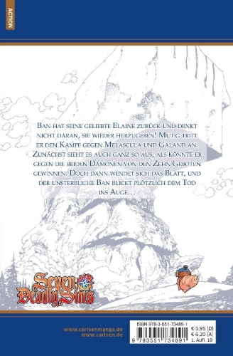 Buchcover und Innenansicht für das Buch: Nanatsu no Taizai
