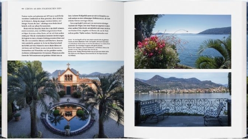 Buchcover und Innenansicht für das Buch: Gärten an den italienischen Seen