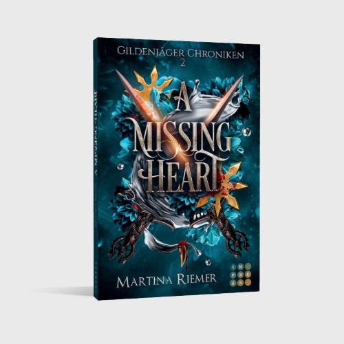Buchcover und Innenansicht für das Buch: A Missing Heart (Gildenjäger Chroniken 2)