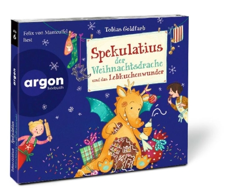 Buchcover und Innenansicht für das Buch: Spekulatius der Weihnachtsdrache und das Lebkuchenwunder