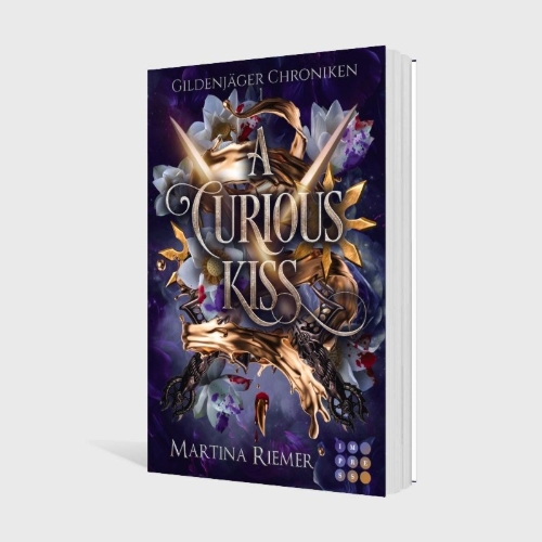 Buchcover und Innenansicht für das Buch: A Curious Kiss (Gildenjäger Chroniken 1)