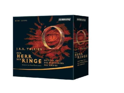 Buchcover und Innenansicht für das Buch: Der Herr der Ringe.  Dritter Teil - Die Wiederkehr des Königs