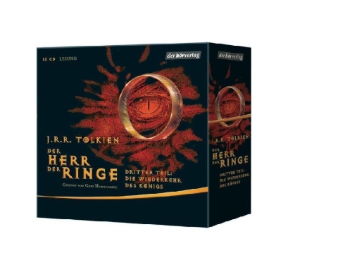 Buchcover und Innenansicht für das Buch: Der Herr der Ringe.  Dritter Teil - Die Wiederkehr des Königs