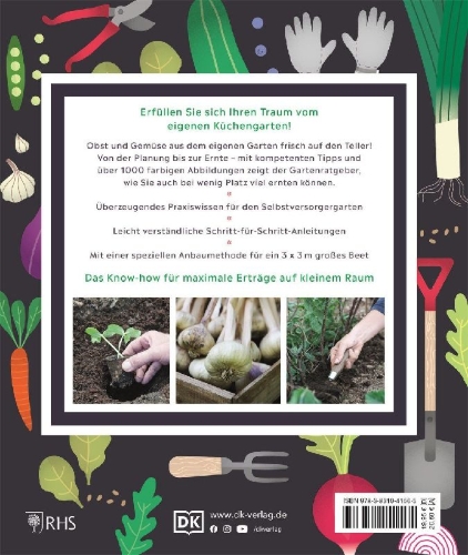Buchcover und Innenansicht für das Buch: Kleiner Garten - große Ernte