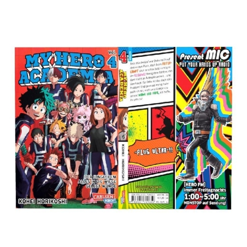 Buchcover und Innenansicht für das Buch: Boku no Hero Academia