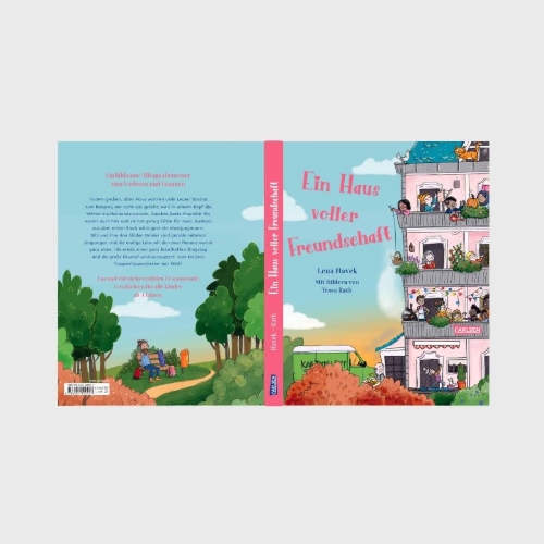 Buchcover und Innenansicht für das Buch: Ein Haus voller Freundschaft