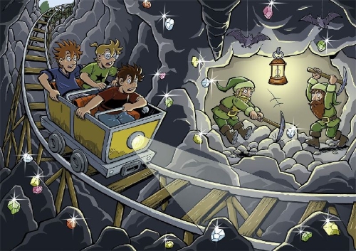 Buchcover und Innenansicht für das Buch: Die drei ??? Kids, Der Adventskalender