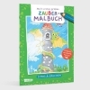Buchcover und Innenansicht für das Buch: Ausmalbilder für Kita-Kinder: Mein erstes großes Zauber-Malbuch: Dinos & Drachen