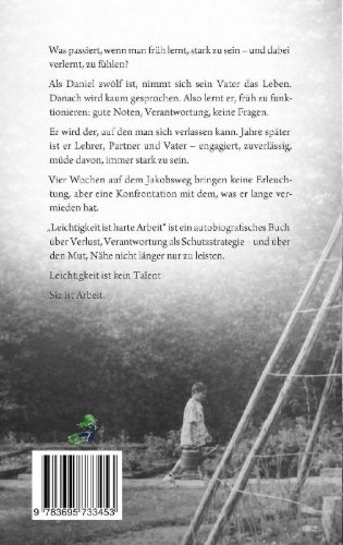 Buchcover und Innenansicht für das Buch: Leichtigkeit ist harte Arbeit