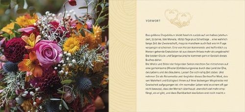 Buchcover und Innenansicht für das Buch: Zur goldenen Hochzeit