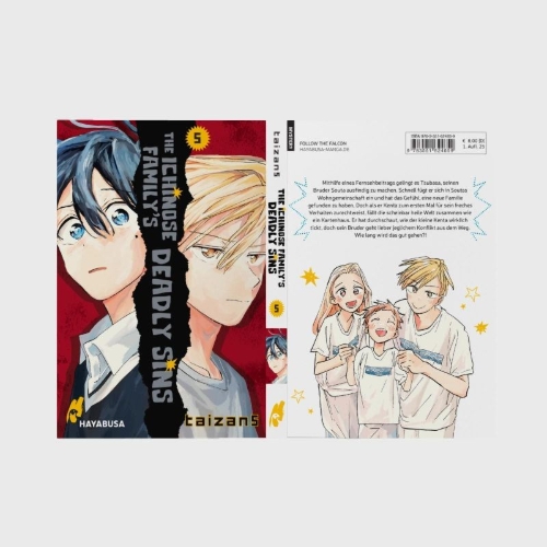 Buchcover und Innenansicht für das Buch: ICHINOSE-KE NO TAIZAI