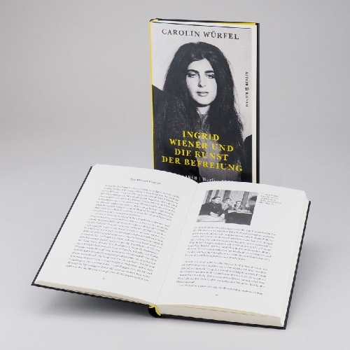 Buchcover und Innenansicht für das Buch: Ingrid Wiener und die Kunst der Befreiung