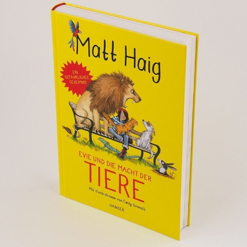 Buchcover und Innenansicht für das Buch: Evie and the Animals