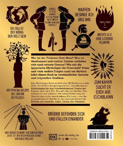 Buchcover und Innenansicht für das Buch: Big Ideas. Das Mythologie-Buch