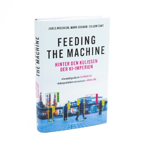 Buchcover und Innenansicht für das Buch: Feeding the Machine