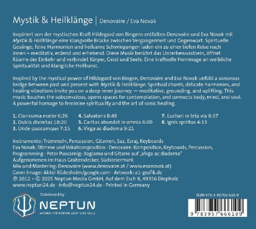 Buchcover und Innenansicht für das Buch: Mystik & Heilklänge