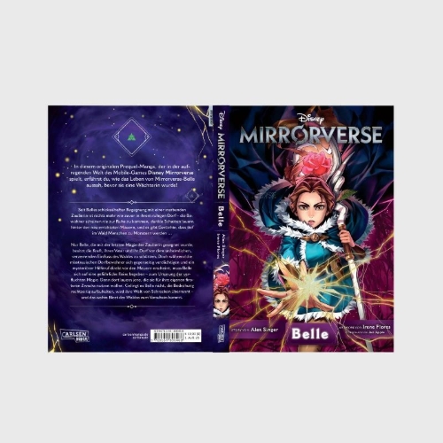 Buchcover und Innenansicht für das Buch: Mirrorverse: Belle