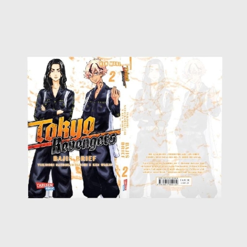 Buchcover und Innenansicht für das Buch: Tokyo Revengers - Baji Keisuke kara no Tegami