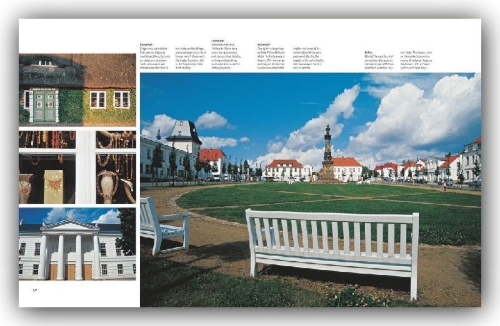 Buchcover und Innenansicht für das Buch: Journey through Mecklenburg-Western Pomerania
