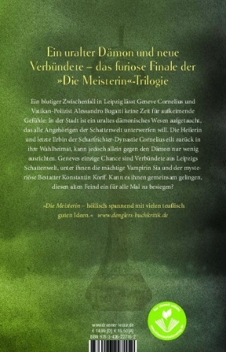 Buchcover und Innenansicht für das Buch: Die Meisterin: Alte Feinde