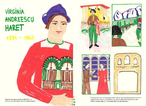 Buchcover und Innenansicht für das Buch: Ortswechsel Bukarest