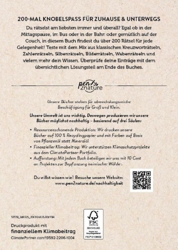 Buchcover und Innenansicht für das Buch: Rätsel jederzeit