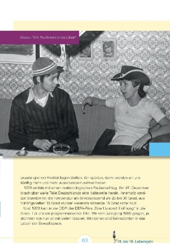 Buchcover und Innenansicht für das Buch: Aufgewachsen in der DDR - Wir vom Jahrgang 1960 - Kindheit und Jugend: 60. Geburtstag