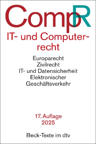 Buchcover und Innenansicht für das Buch: IT- und Computerrecht