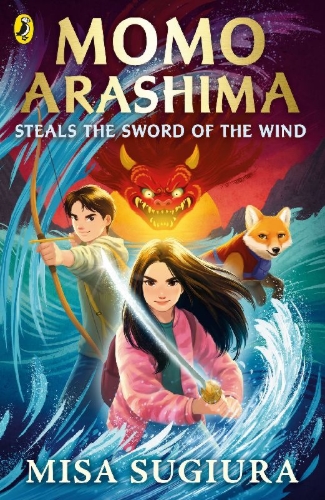 Buchcover und Innenansicht für das Buch: Momo Arashima Steals the Sword of the Wind
