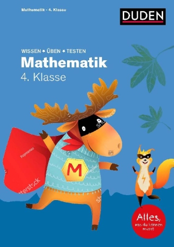 Buchcover und Innenansicht für das Buch: Wissen - Üben - Testen: Mathematik 4. Klasse