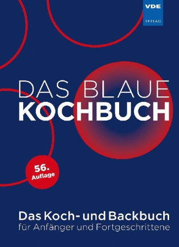 Buchcover und Innenansicht für das Buch: Das Blaue Kochbuch