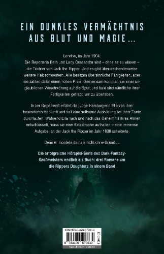 Buchcover und Innenansicht für das Buch: Ripper's Daughters Gesamtausgabe