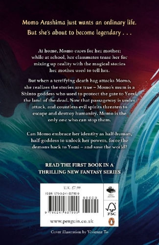 Buchcover und Innenansicht für das Buch: Momo Arashima Steals the Sword of the Wind